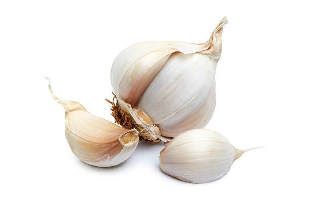 Tête d&#39;Ail blanc / violet