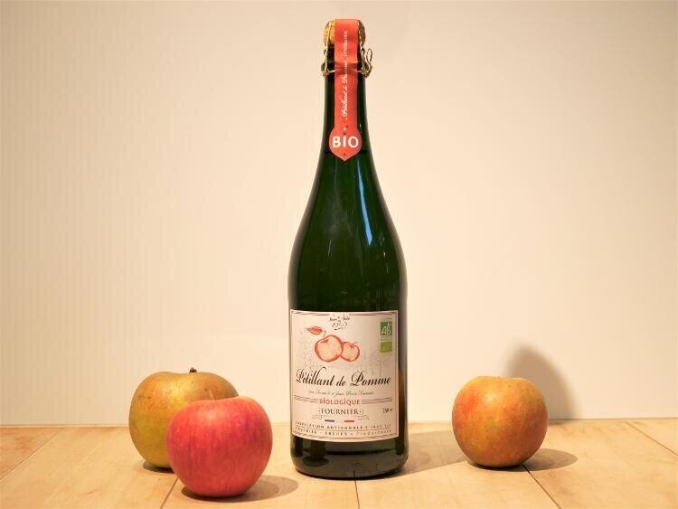 Pétillant de Pommes / Framboises ou Pommes / Citron. Bio sans alcool