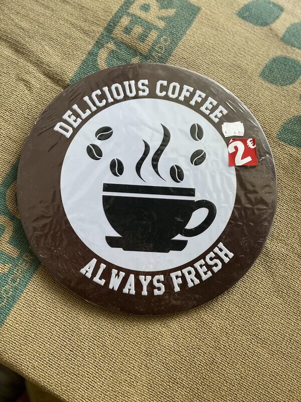 Plaque décorative vintage coffee
