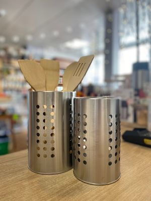 Pot inox à couverts ou ustensiles
