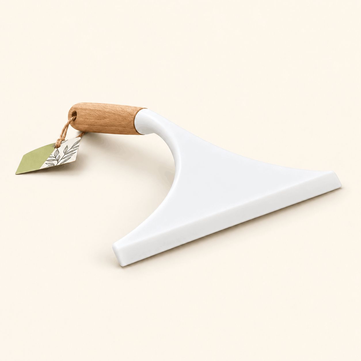 Raclette salle de bain / vitre, manche en bambou
