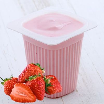 4 Yaourts fermiers sur lit de fraises