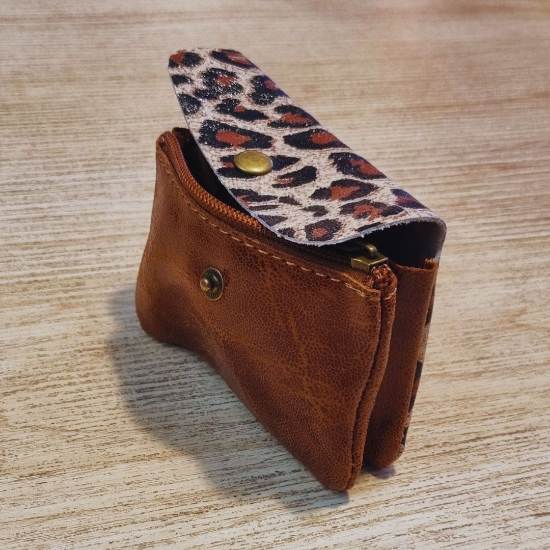 Pochette Porte monnaie léopard
