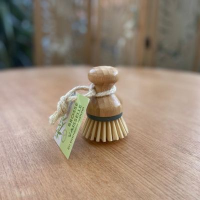 Brosse Vaisselle en Bambou, avec corde