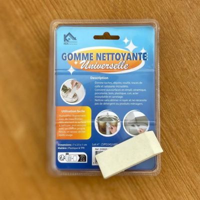 Gomme nettoyante multi surfaces