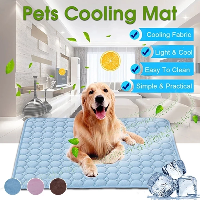 Soothing Cooling Dog Mat Pad Dogs and Cat, Relaxing Soga Blanket, Breathable Pet Bed Easy Care Washable For Small,  Medium, and Large Pets, Great for Car trips