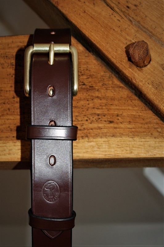 Handmade leather belt