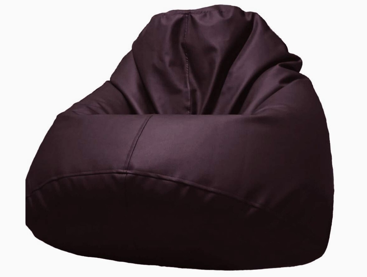 Dark maroon sagbag