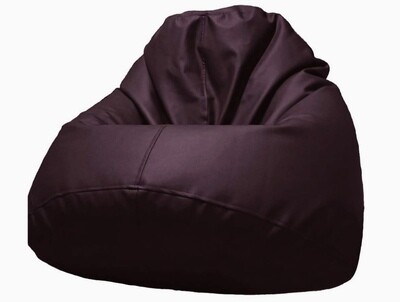 Dark maroon sagbag