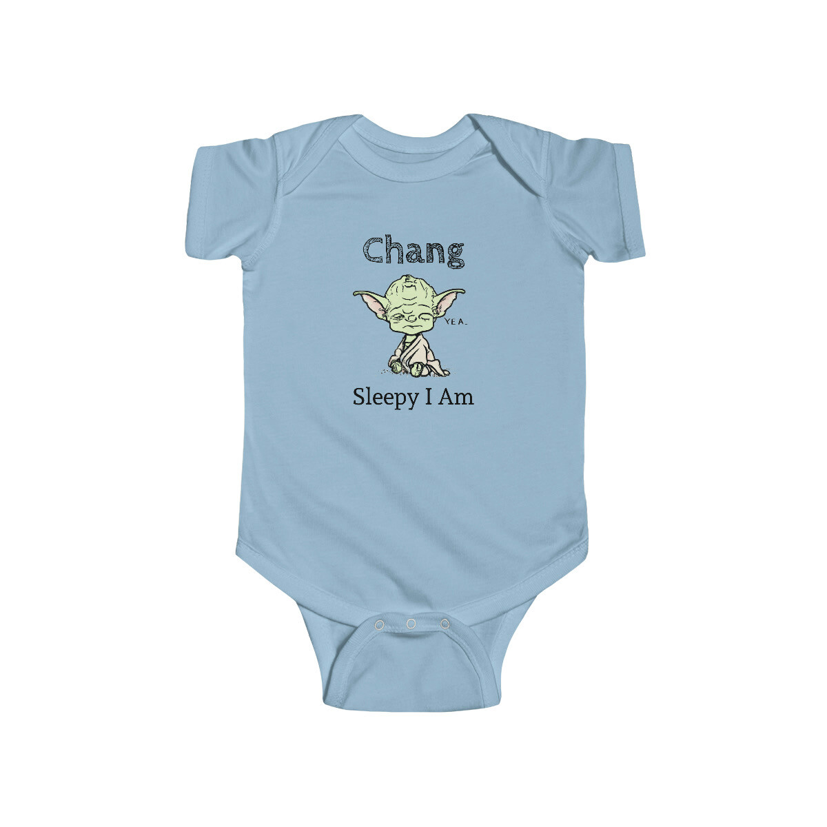 Baby Yoda Star Wars - Sleepy I Am Custom Name (Baby to Adults)