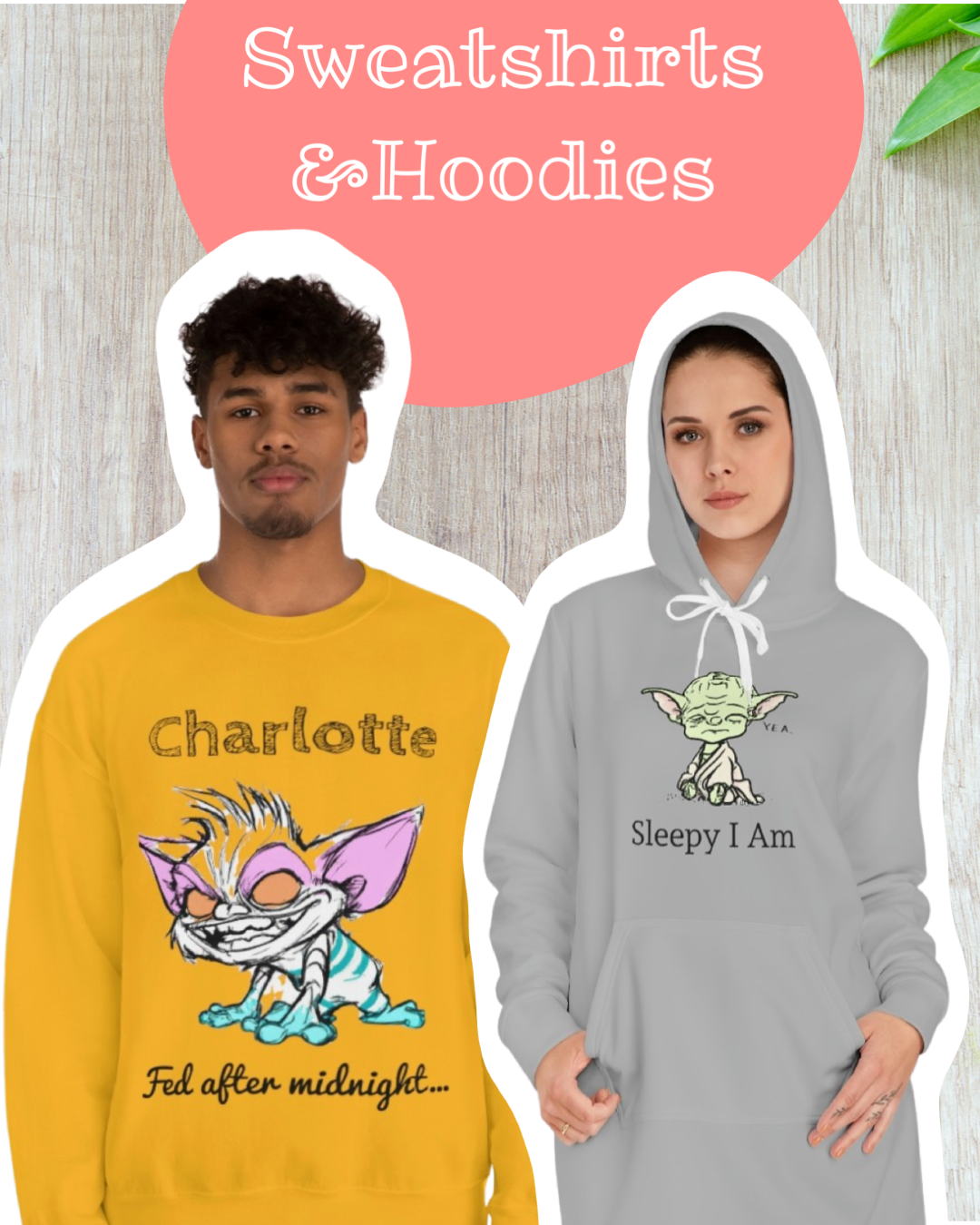 Hoodies/Sweater collection - Custom Name (Baby to Adults)