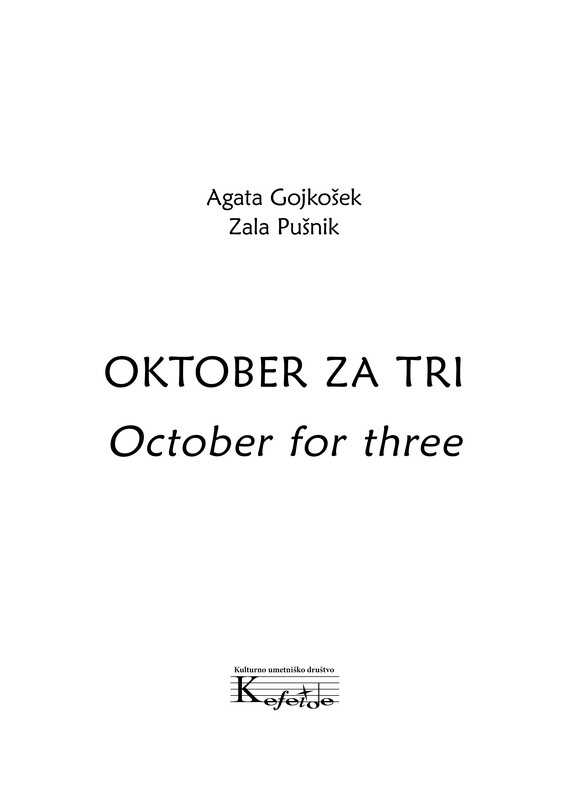 Oktober za tri / October for three (PDF)
