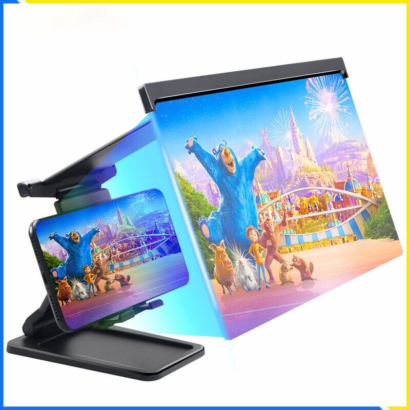 Amplificador de tela do telefone móvel HD anti-luz azul, suporte, lupa L20 dobrável Amplificador de tela do telefone móvel HD anti-luz azul, suporte, lupa L20 dobrável