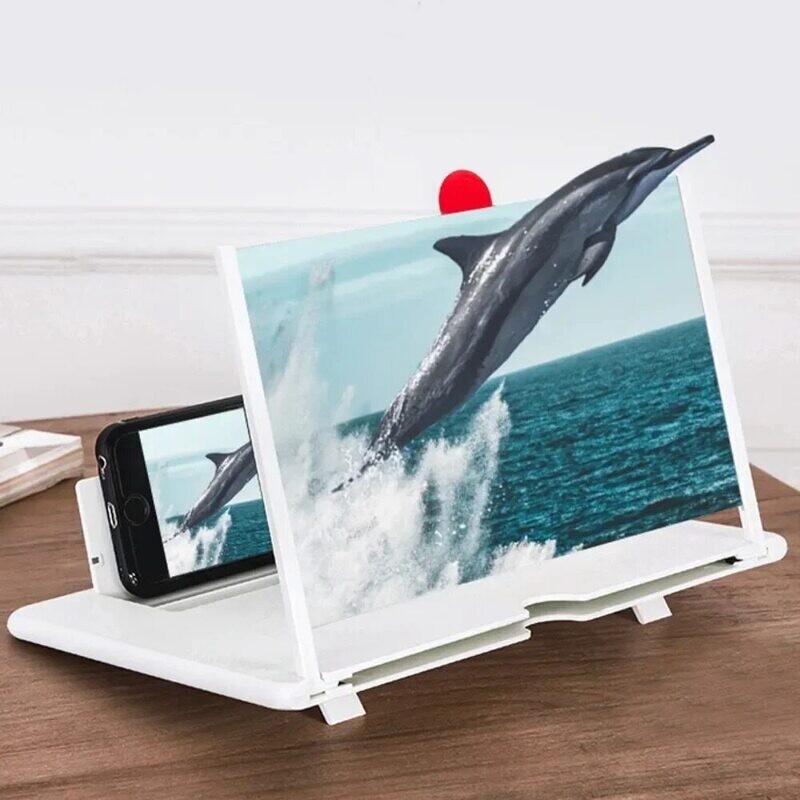 10-14 Polegada 3D, amplificador de tela dobrável para telefones celular, lupa HD 10-14 Polegada 3D, amplificador de tela dobrável para telefones celular, lupa HD
