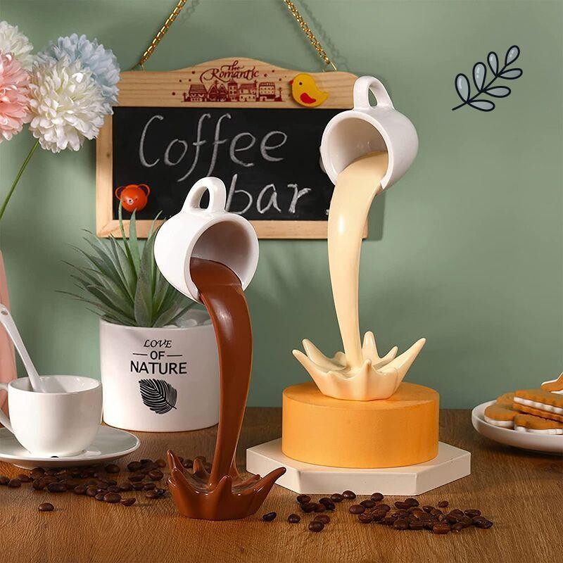 Fluxo de café, caneca criativa para decoração Fluxo de café, caneca criativa para decoração