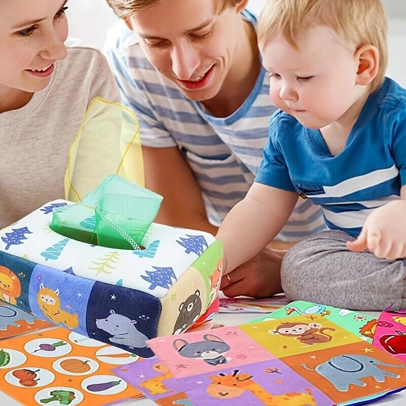 Baby Montessori Toy,Magic Tissue Box,Educational Learning Activity Sensory Toy For Kids Finger Exercising Busy Board Baby Game Baby Montessori Toy,Magic Tissue Box,Educational Learning Activity Sensory Toy For Kids Finger Exercising Busy Board Baby Game