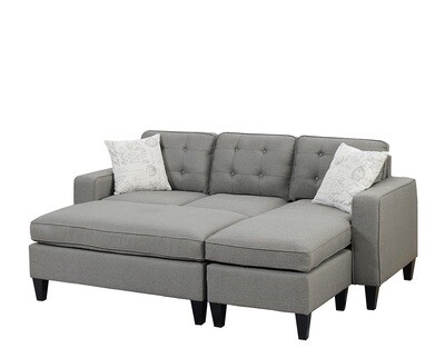 SECTIONAL SET in Light Gray