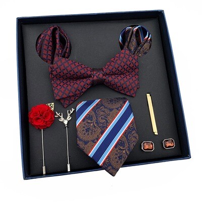 New Men Tie Light Luxury Gift Box Wedding Tie