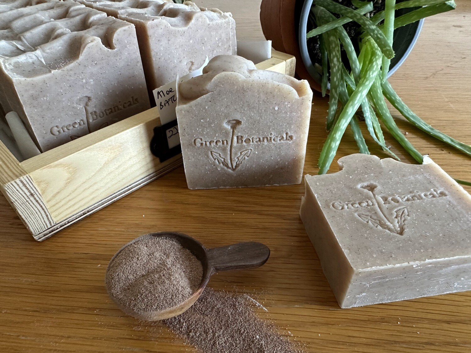 Natural aloe vera soap for sensitive skin 