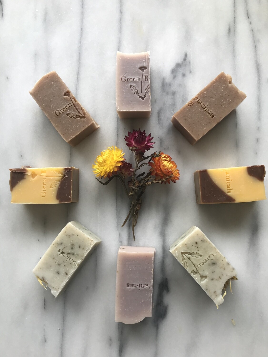 Natural soap half size bar