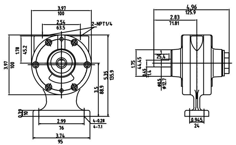 Motor Neumático HX2AM-H