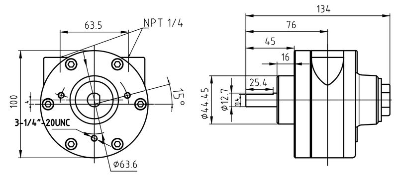 Motor Neumático HX2AM-V