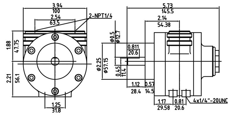 Motor Neumático HXNL32
