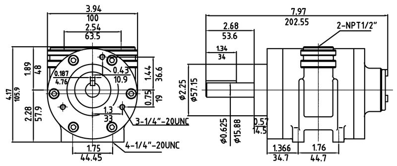 Motor Neumático HXNL52