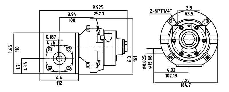 Motor Neumático HXWG02