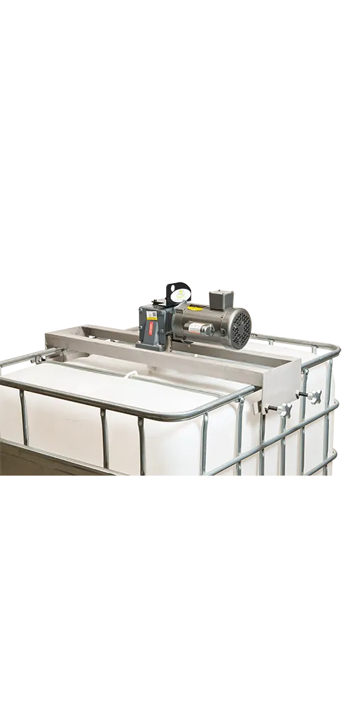 Agitador de servicio pesado para tanque tote con reductor de engranajes ASC-APS