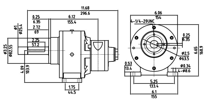 Motor Neumático HX4AM-RV-15