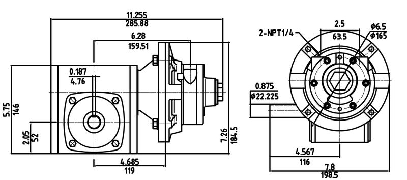 Motor Neumático HXWG01