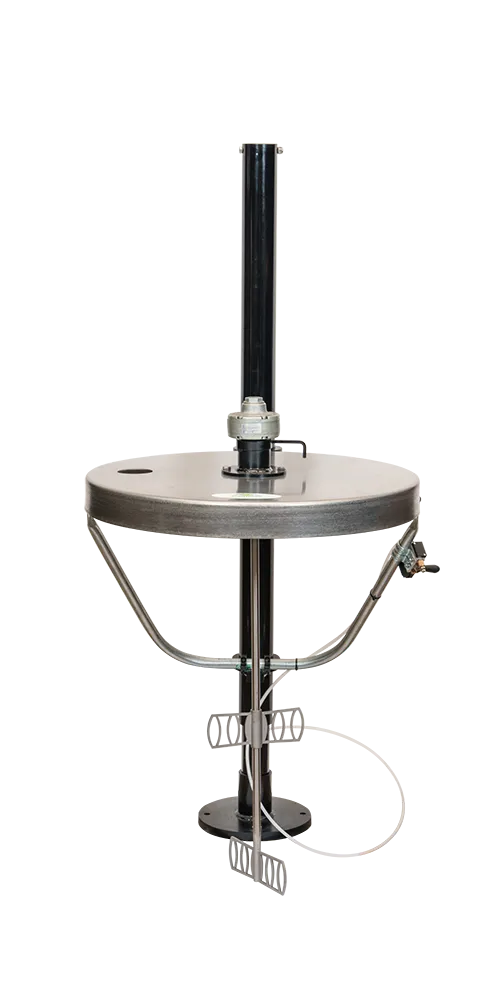 Agitador con cubierta de tambor y elevador ASC-5-8-55-P-SSC-E