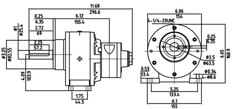 Motor Neumático HX4AM-RV-10