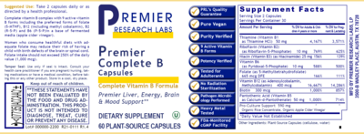 Premier Research Labs Complete B Premier