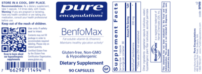 Pure Encapsulations BenfoMax Thiamine