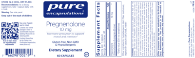 Pure Encapsulations Pregnenolone 10mg