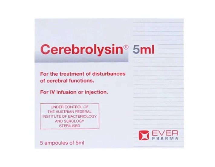 Cerebrolysin Super Nootropic / Cognitive Booster- (1 box Pack of 5 Ampules)