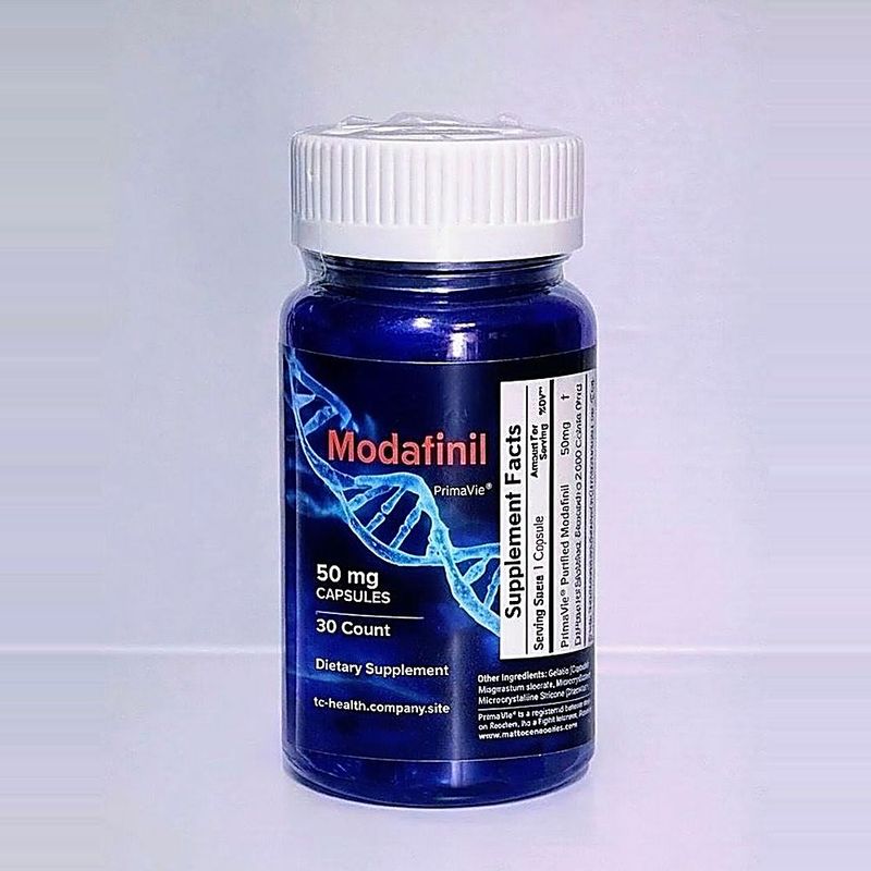 Modafinil 50mg capsules bottle – TC Health product photo