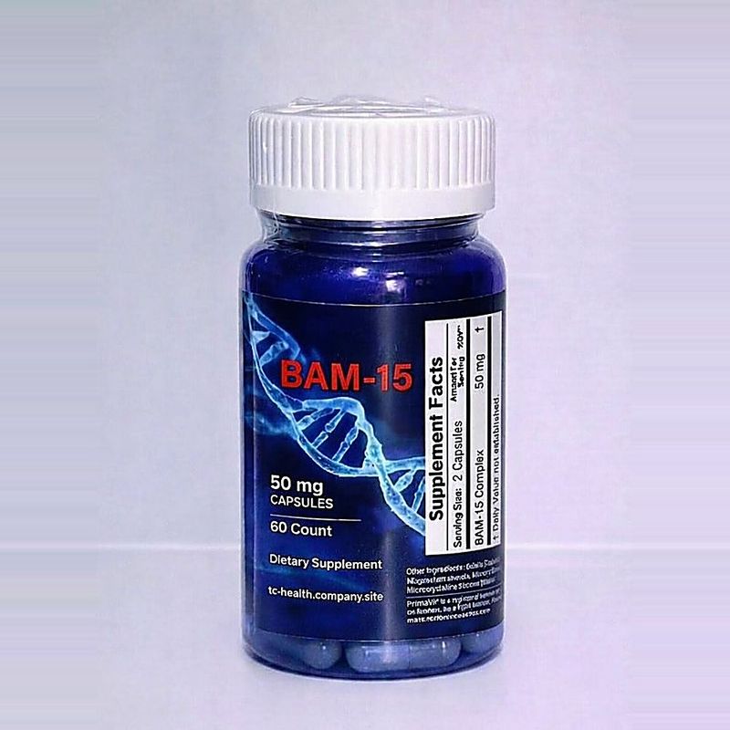 BAM-15 50mg 60 capsules bottle – TC Health product photo