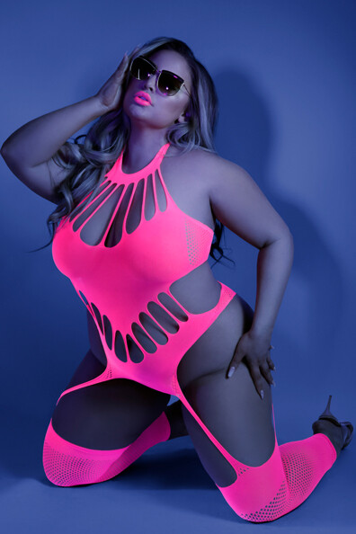 Sexy Neon Hot Pink Teddy