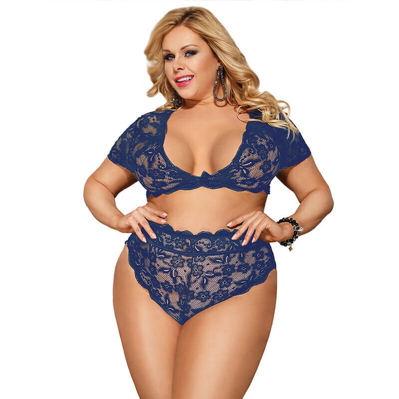 Lace Two Piece Bra and Panty Set