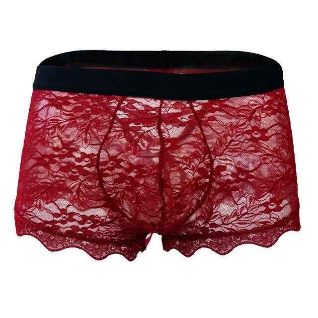 Men Sexy Lace Criss Cross Tie Up