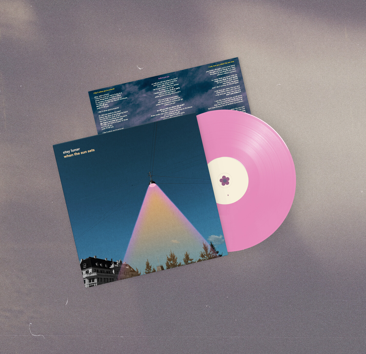 when the sun sets - EP - 12&quot; pink vinyl