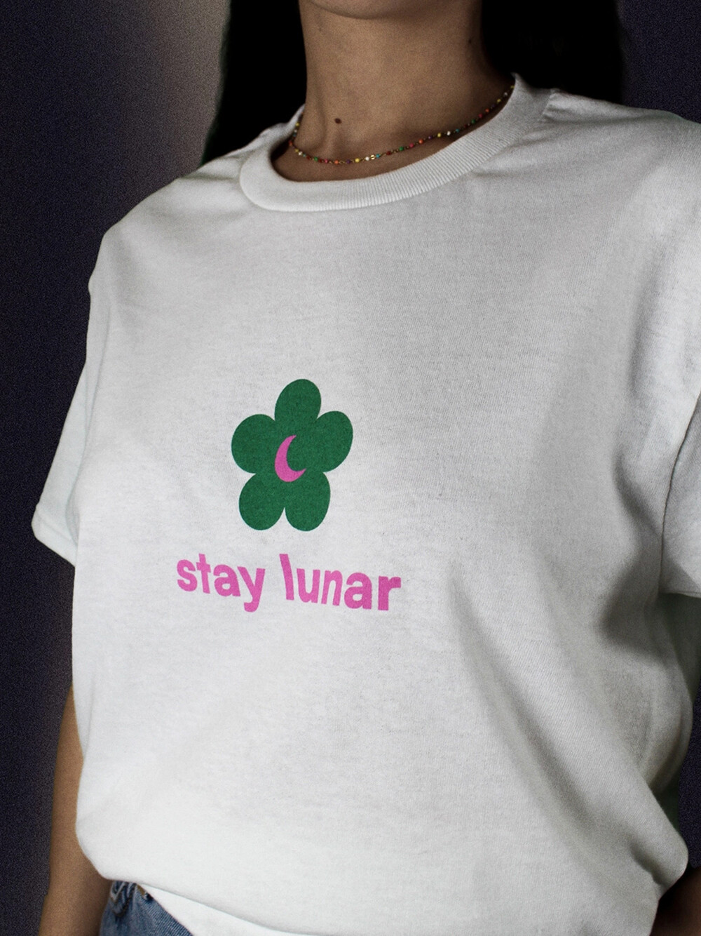 flower logo tee