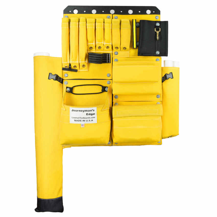 Lineman Tool Board, Bucket Truck Hooks Organizer, Line Work Bucket Accessories,Tool Organizer for Bucket Trucks and Lineman, Including Two＿並行輸入品 Aerial Tool Board with Hook Holes, Made w&frasl; 7-Vinyl Pockets