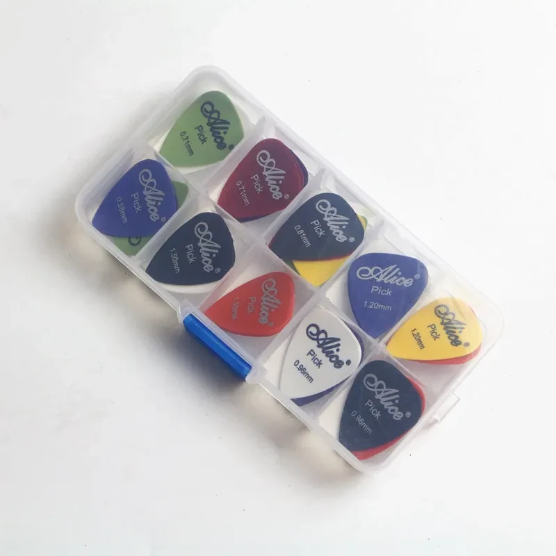 High Quality ABS Alice Thin Guitar Pick box