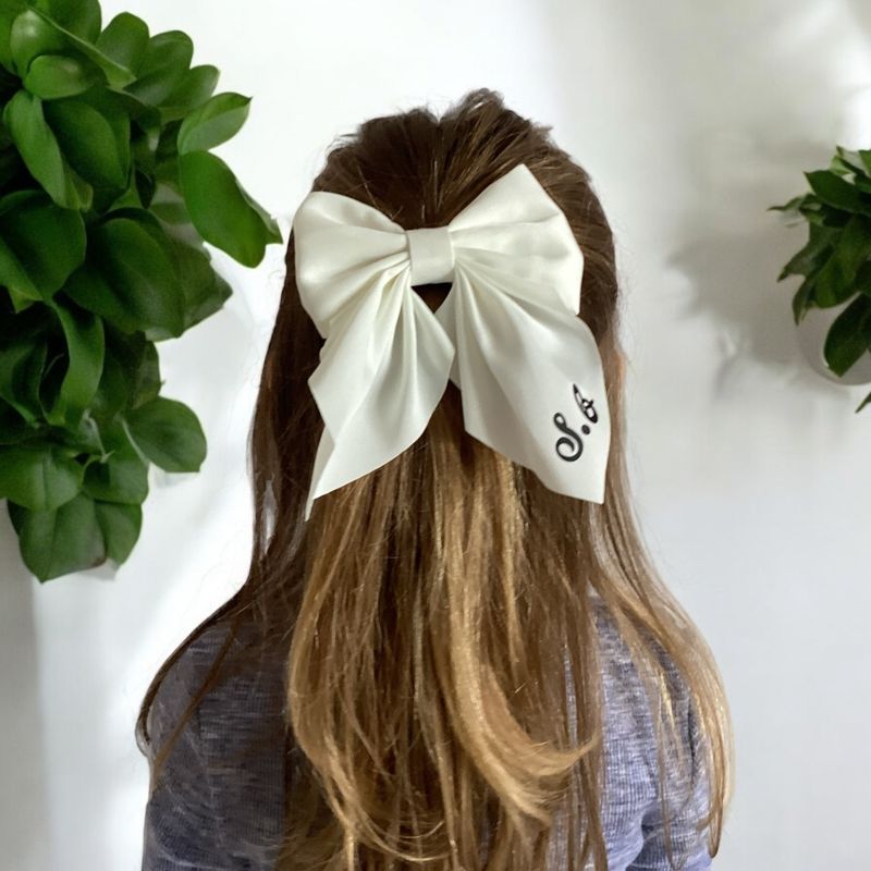 PINZE PER CAPELLI CON FIOCCO PERSONALIZZATO
