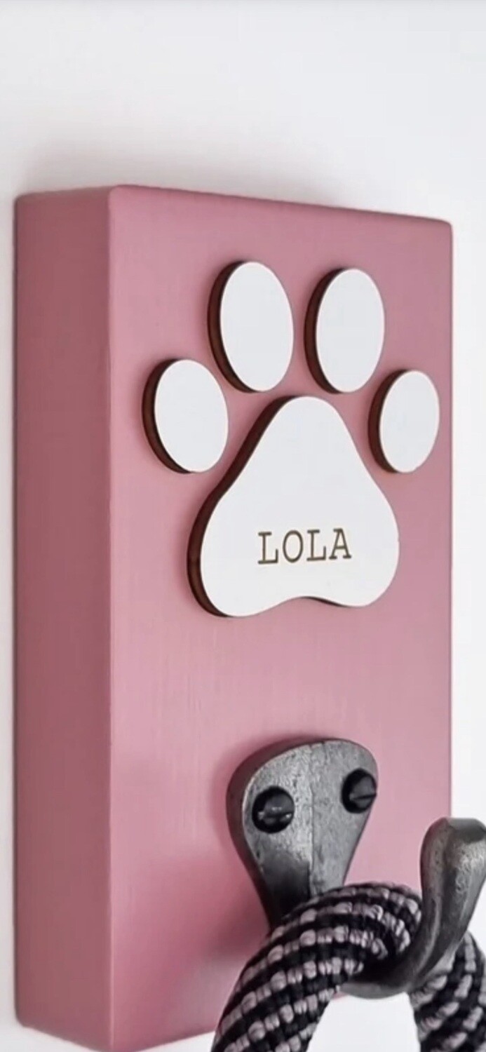 Pet lead hanger.