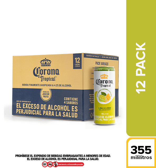 Coronita tropical lata 355 ml x 12